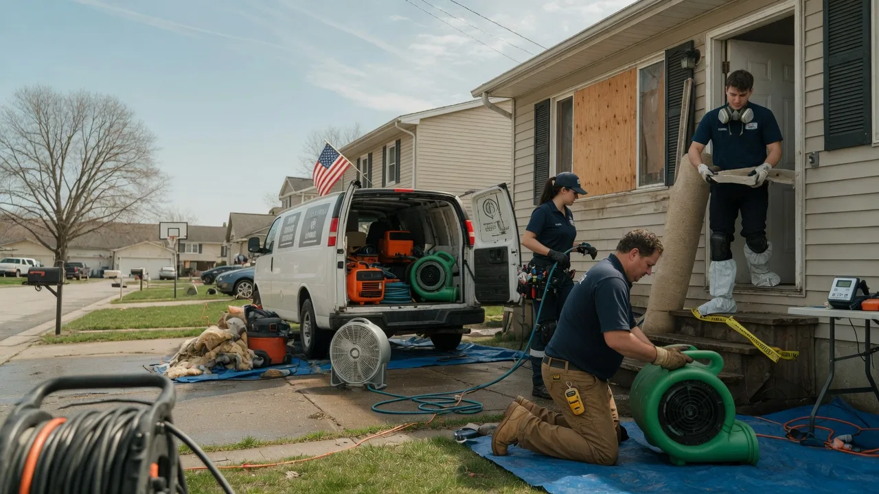 Water Damage Restoration in Thomasboro, IL near me